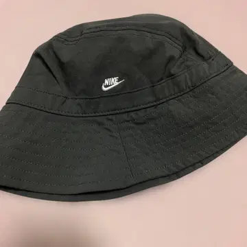 00s 나이키 NIKE y2k 자수 로고 버킷 햇 모자 그레이