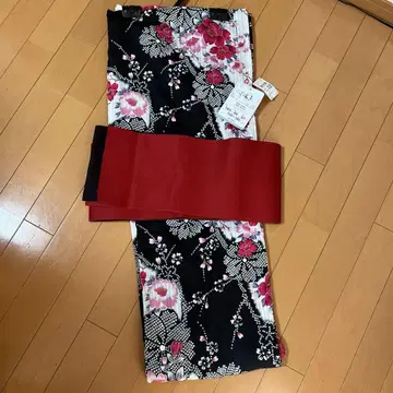 새상품 유카타 단품 짜기 염색풍 광택