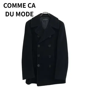 COMME CA DU MODE 블랙 피코트 가을/겨울 아우터 심플