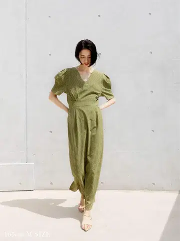 KATRIN TOKYO v-neck 맥시 원피스 카트린