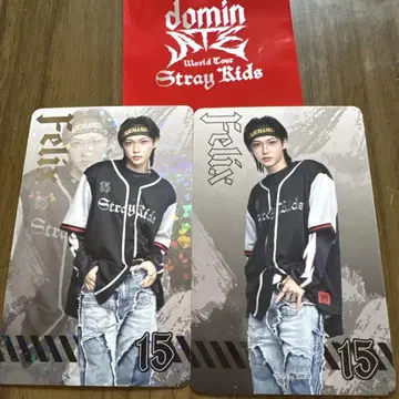 Stray Kids Felix 트레이딩 카드 2장 세트 레어