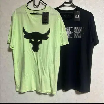 2장 세트 언더아머 XL 반팔 셔츠 프로젝트 락