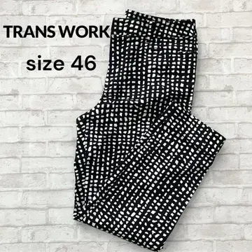 TRANS WORK (트랜스 워크) 테이퍼드 팬츠 46 사이즈 블랙