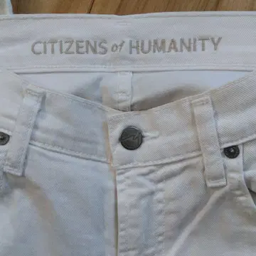 CITIZENS of HUMANITY 화이트 스트레이트 데님