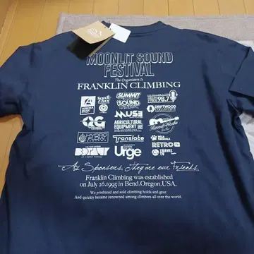 MOONLIT SOUND FESTIVAL 티셔츠 네이비 사이즈 6
