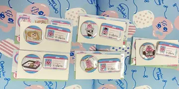 빤쮸토끼 로손 캔뱃지 세트