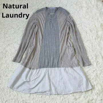 Natural 천연 세탁소 도킹 원피스