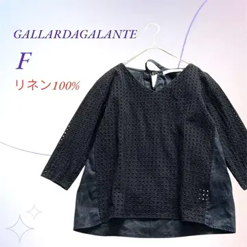 개럴개런트 / 컷워크 레이스 이소재 블라우스 풀오버 린넨