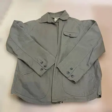 L.L.Bean 지퍼 자켓 100% 코튼 지퍼 카키