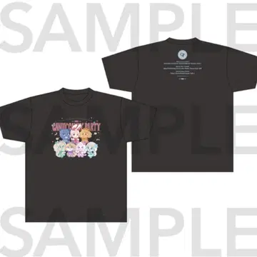 candytune 캔츄 캔파티 티셔츠 흑먹색