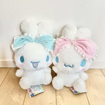 산리오 시나모롤 큰 리본 귀걸이 BIG 봉제 인형 시나몬