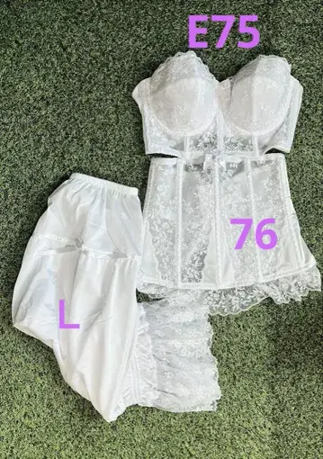 세모어 브라이덜 이너 상하의 세트 L 사이즈