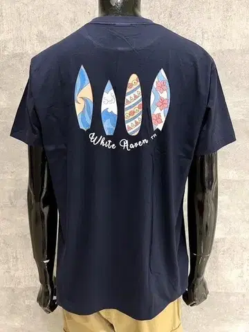 WHITE HAVEN 서핑보드 Tee 네이비 M 빅 실루엣