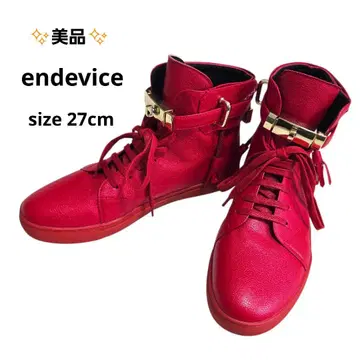 레어 엔디바이스 endevice 하이컷 스니커즈 자물쇠 금장 장식