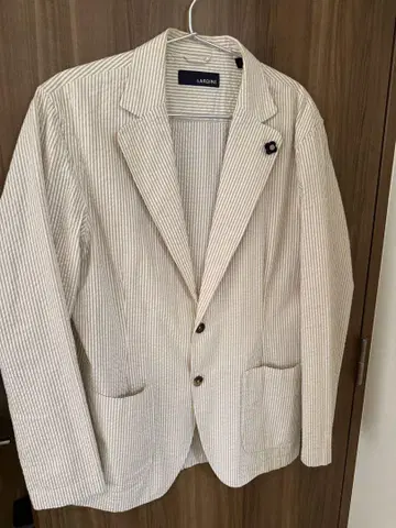 LARDINI 스트라이프 라르디니 시어서커 자켓 L