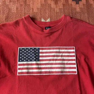 GAP 90s 티셔츠 구제 의류 빈티지 미국 국기