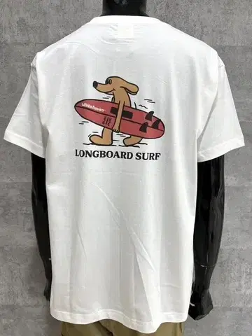 WHITE HAVEN SURF DOG Tee 화이트 L 유니섹스 세련된