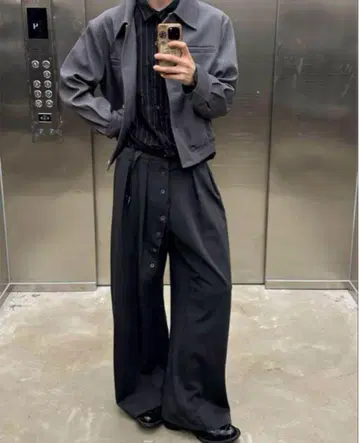 Slight Vogue 와이드 팬츠 검도 팬츠 캐주얼 팬츠 변형