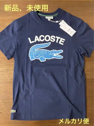 새상품 LACOSTE 라코스테 티셔츠 4 네이비 L 정가 8,800엔