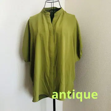 antique patterntorso 앞 버튼 셔츠 그린 프리 사이즈