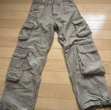 자라 카고 팬츠 라이트 그레이 EUR 38