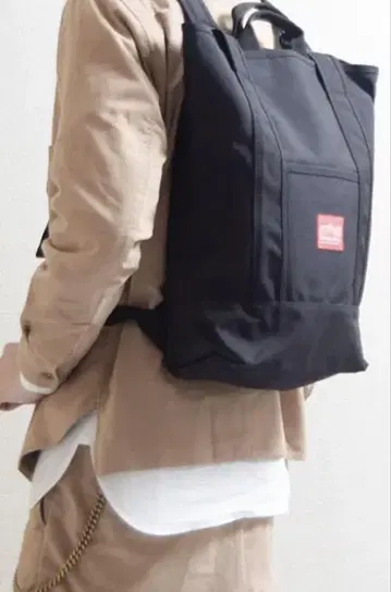 맨해튼 포티지 리버사이드 백팩 블랙