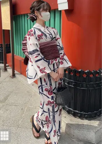 GRL 유카타 오비, 머리 장식, 유카타