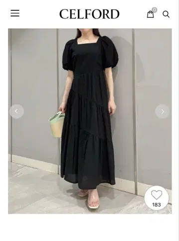 셀포드 원피스 블랙 38
