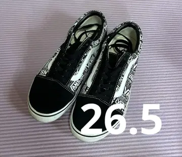 VANS 로고 프린트 스니커즈 블랙