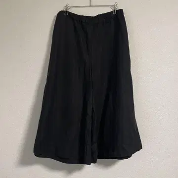 새상품급 FOG LINEN WORK 블랙 가우초 팬츠 리투아니아 린넨