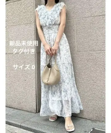 SNIDEL Sustainable 플리츠 프릴 원피스