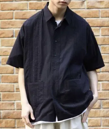 프릭스스토어 릴랙스 핏 쿠바 셔츠 숏 슬리브