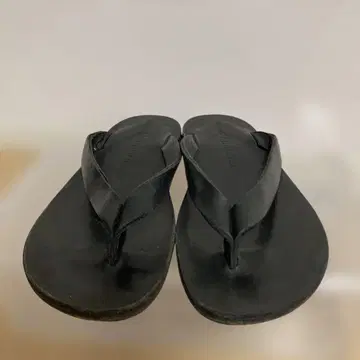 PADRONE 블랙 가죽 샌들