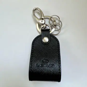 LEXUS 천연 가죽 키링 블랙