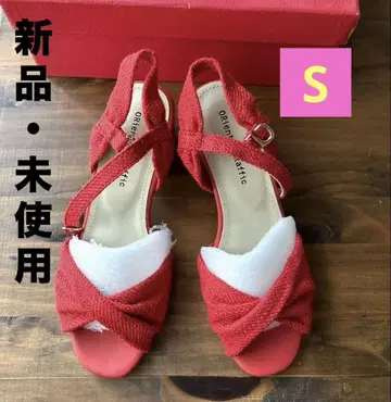 새상품. 미사용 오리엔탈 트랙 샌들, 빨간색, 박스 없음, S 사이즈