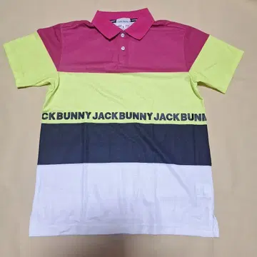 Jack Bunny 멀티 컬러 골프 셔츠 사이즈 4