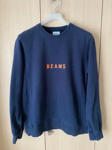 BEAMS 빔즈 로고 맨투맨