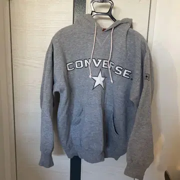 CONVERSE 그레이 후드 부착 후드티 L 사이즈 90년대