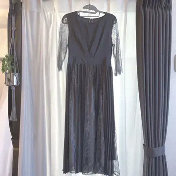 DRESS+ 그레이 레이스 원피스 M