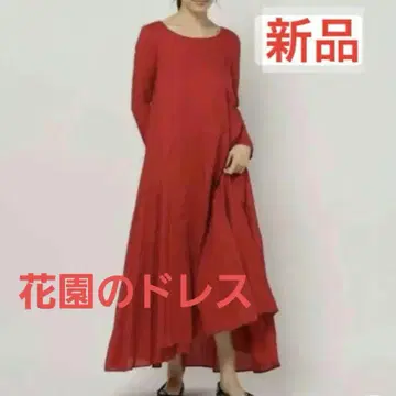 MARIHA 택 포함 새상품 정원 드레스 빨간색