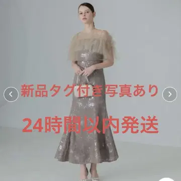 LEJA 레자 튤 프릴 볼레로 페인트 머메이드 드레스