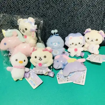 리락쿠마 하늘의 솜사탕 손바닥 봉제 인형 장면 봉제 인형 컴프