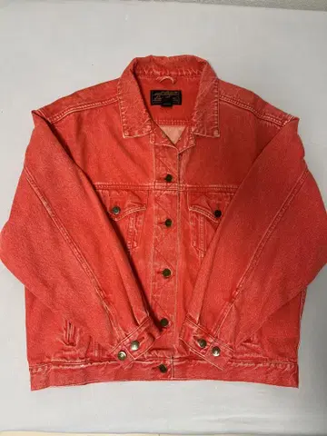 Eddie Bauer 빨간색 데님 자켓 L/G 70~80s