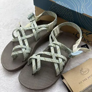 Chaco ZX2 CLOUD 샌들 라이트 그린/그레이 23cm