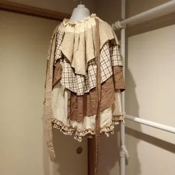Favorite 페이비릿 무릎 아래 길이 도트 체크 걸리시 모리걸