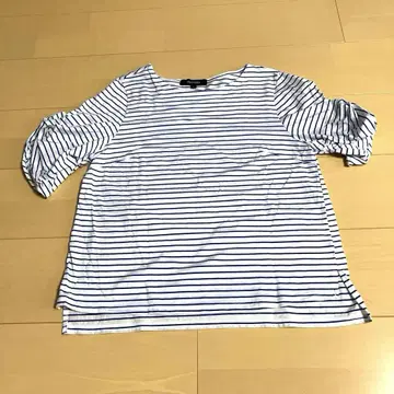 언타이틀 스트라이프 티셔츠 티셔츠 풀오버