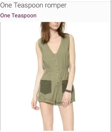 one tea spoon jumpsuit 사이즈 S 새상품급