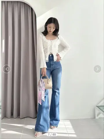 snidel ORGANICS 부츠 컷 데님