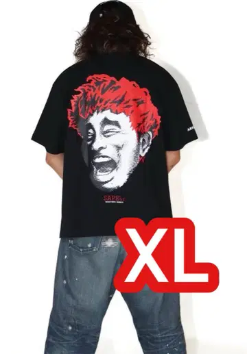 사풀 sapeur 하마짱 하마다 티셔츠 XL 블랙
