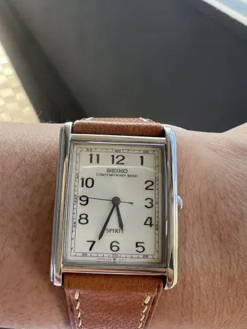 Seiko tank 5S21-5A00 남성용 손목시계